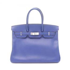 Hermes Birkin 35 Blue Electric Handbag, Veau Epsom Leather, Women's